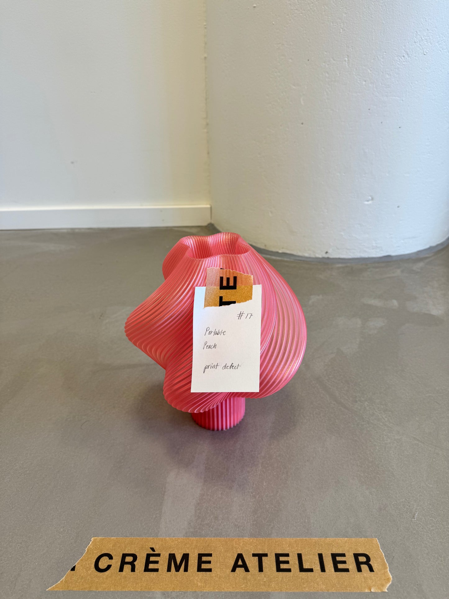 #17 Soft Serve Lamp Portable - Peach - 40% off Archive