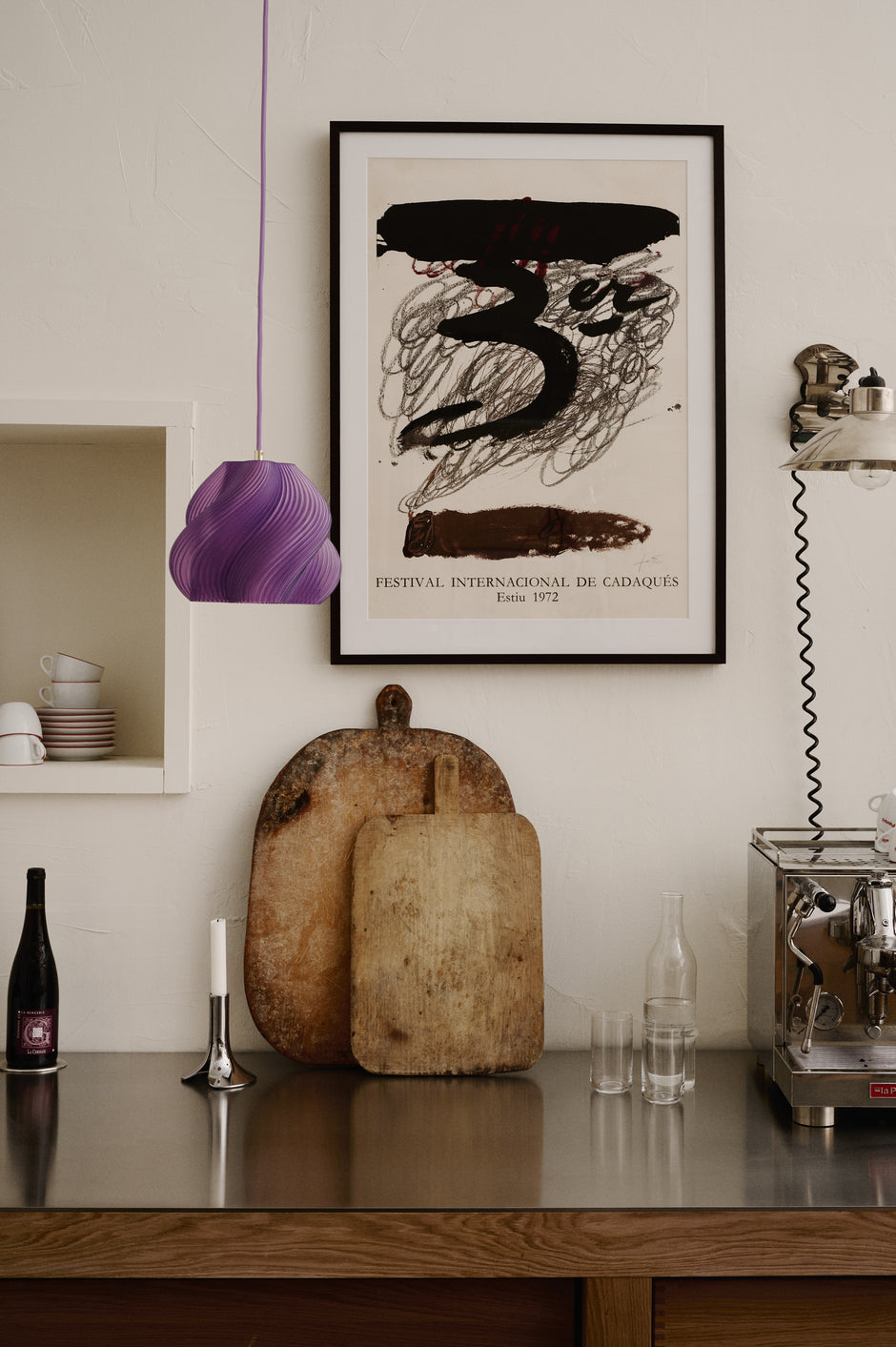 Soft Serve Pendant 01 - Lavender Sorbet