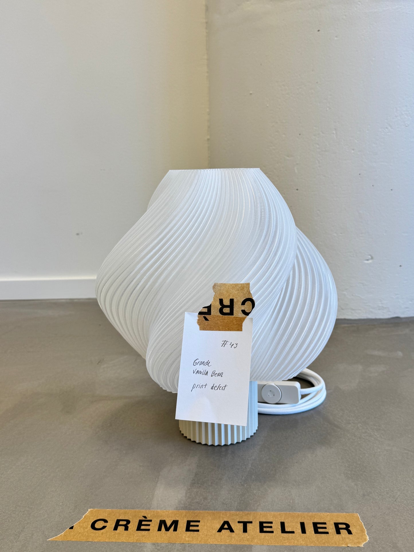 #43 Soft Serve Lamp Grande - Vanilla - 20% off Archive