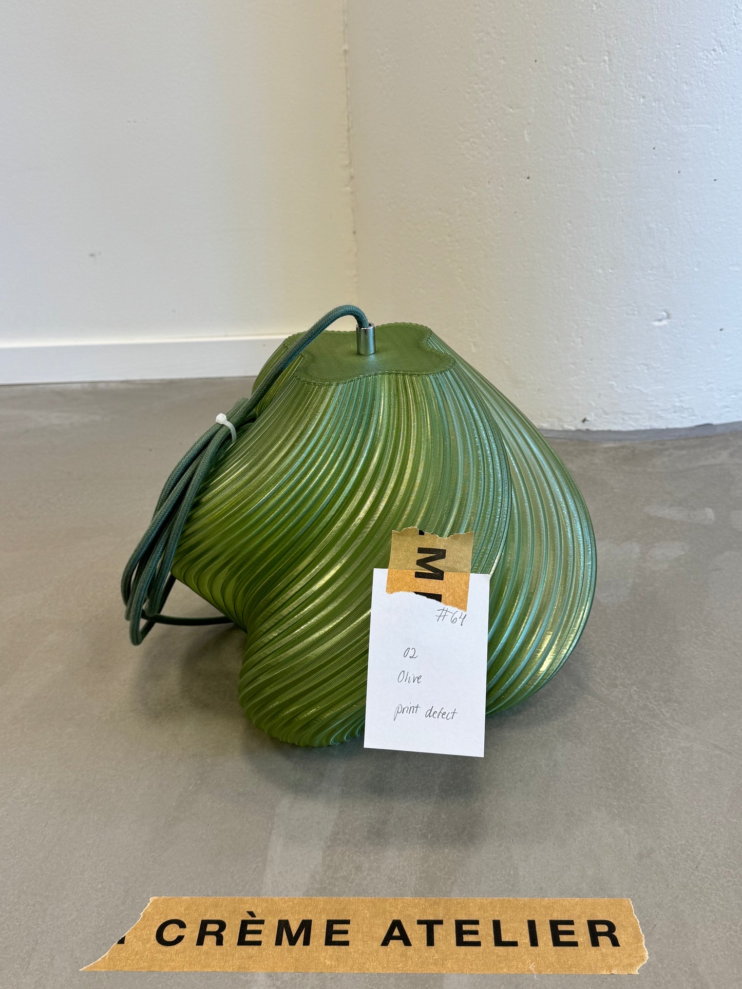 #64 Soft Serve Lamp Pendant 02 - Olive - 30% off Archive