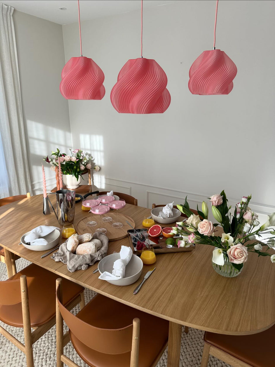 Soft Serve Pendant 01 - Peach Sorbet