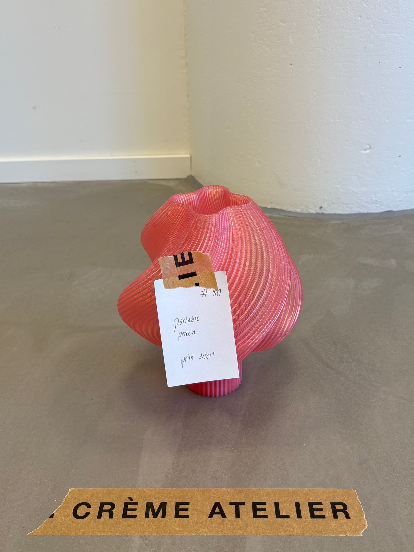 #80 Soft Serve Lamp Portable Peach - 40% off Archive