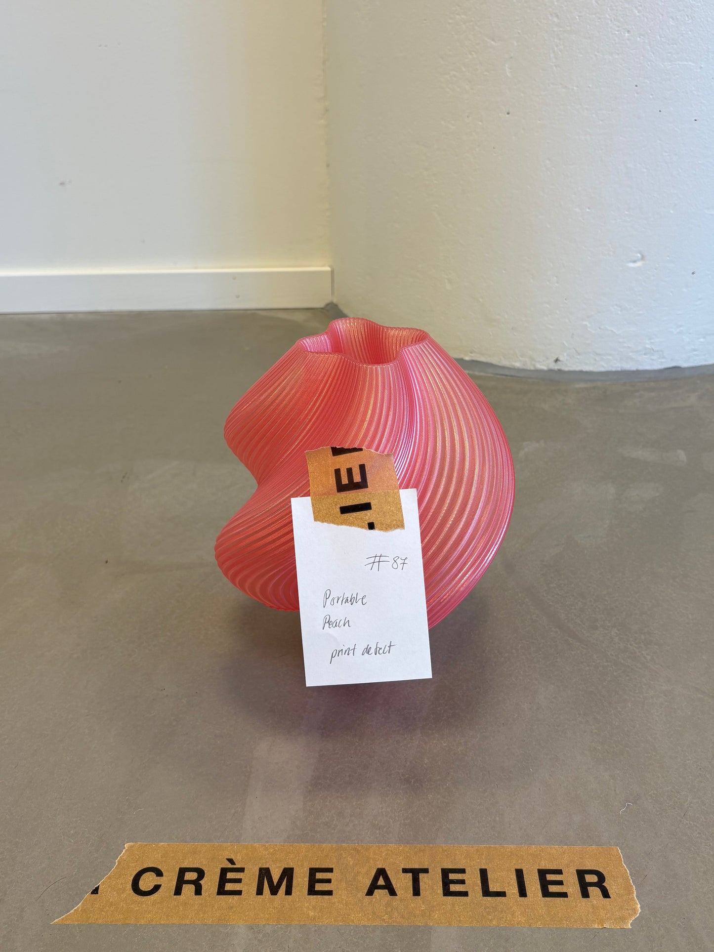 #87 Soft Serve Lamp Portable Peach - 30% off Archive