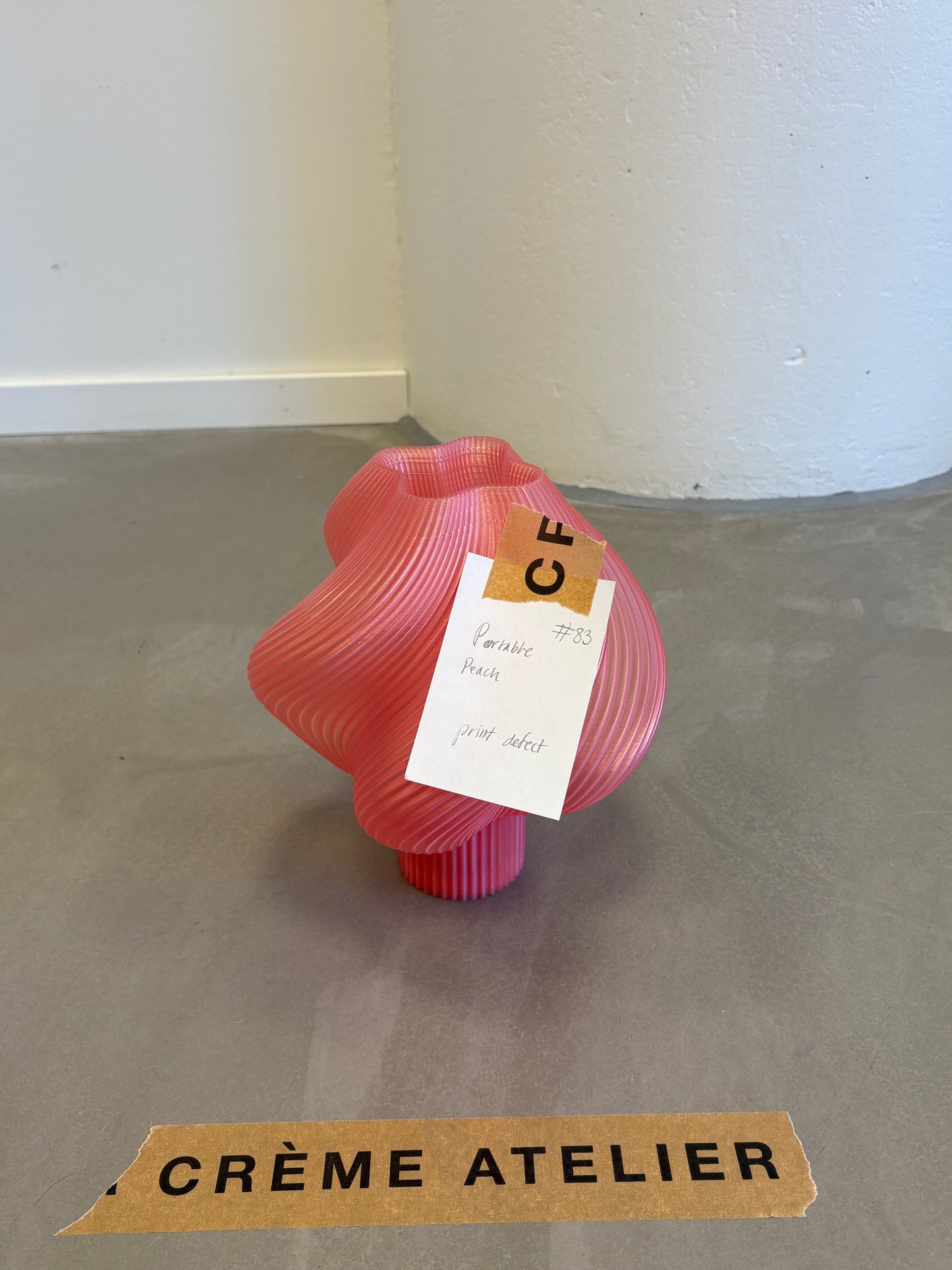 #83 Soft Serve Lamp Portable Peach - 40% off Archive