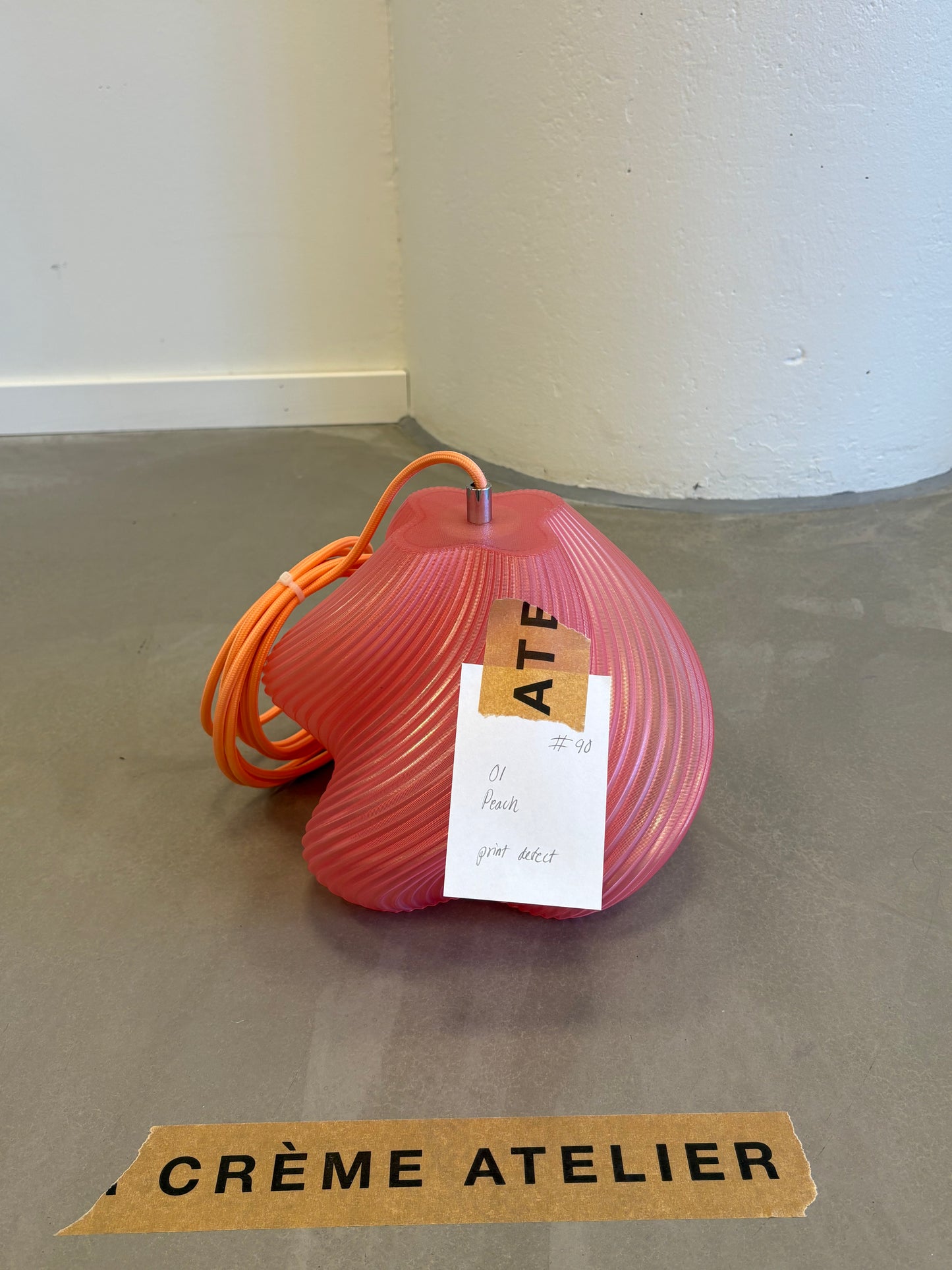 #90 Soft Serve Lamp Pendant 01 Peach - 30% off Archive