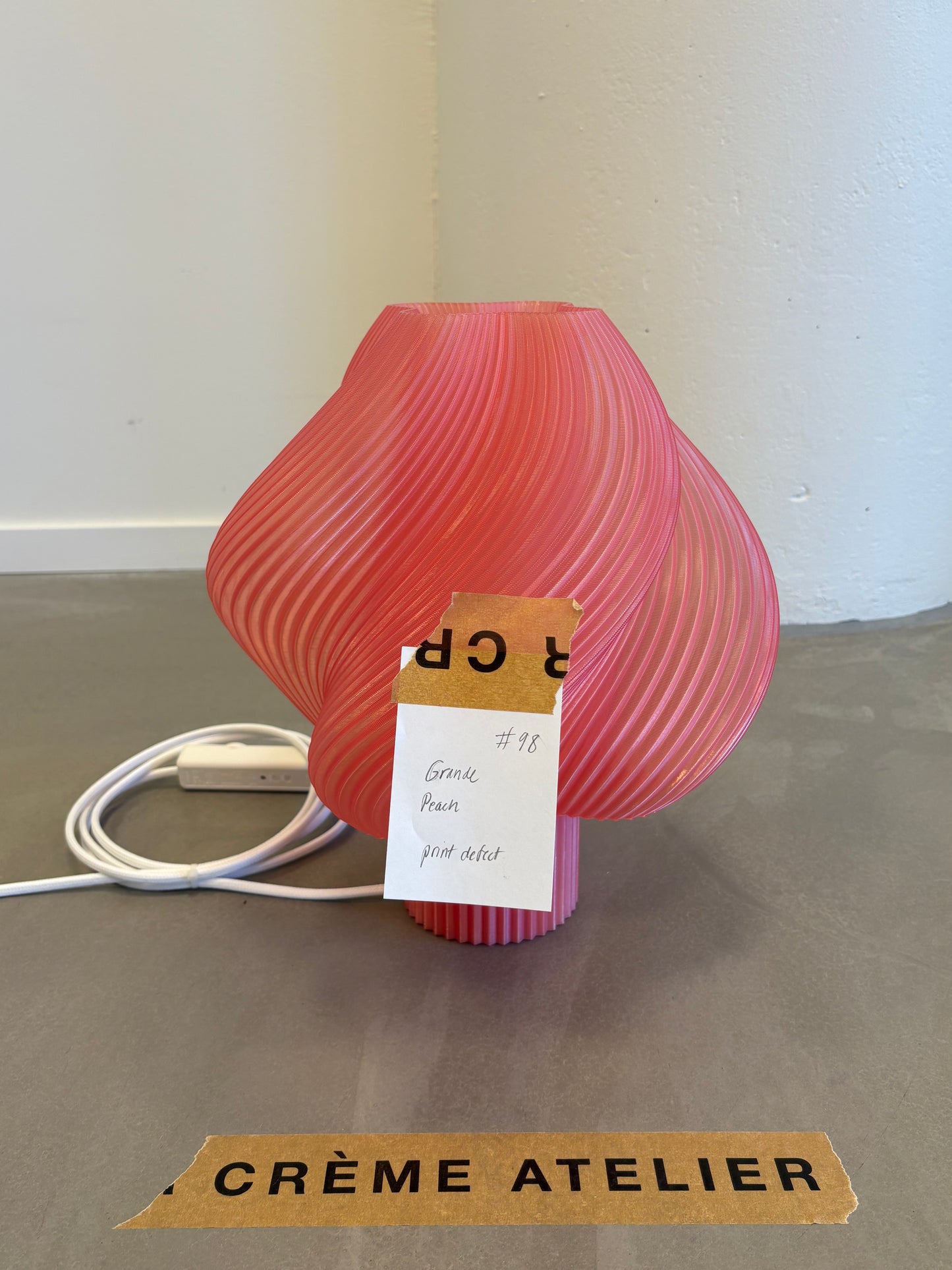 #98 Soft Serve Lamp Grande Peach - 40% off Archive