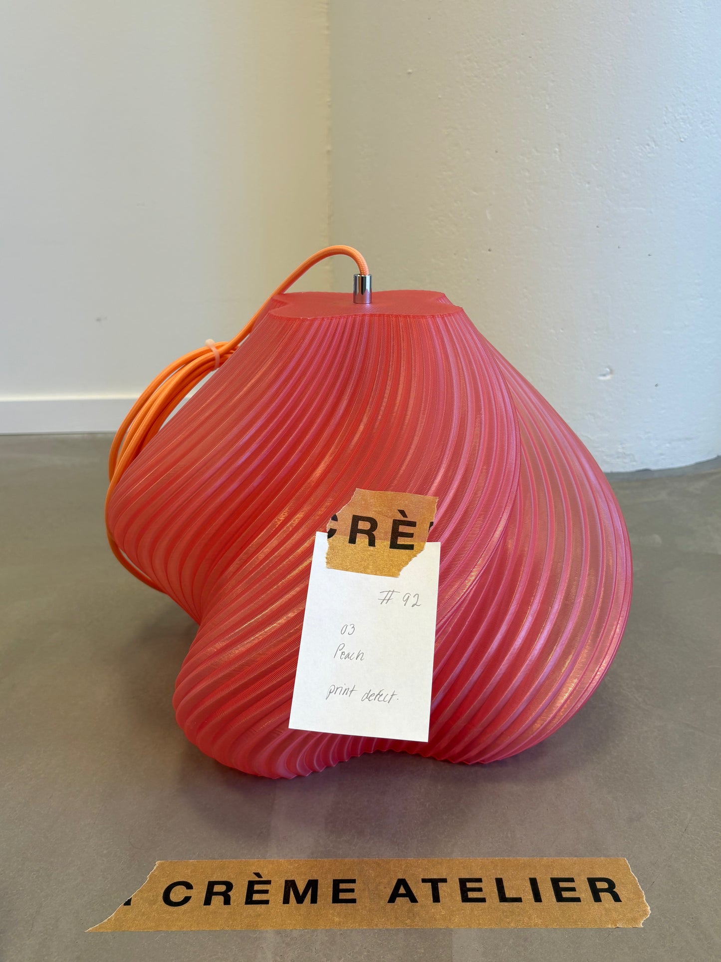 #92 Soft Serve Lamp Pendant 03 Peach - 40% off Archive